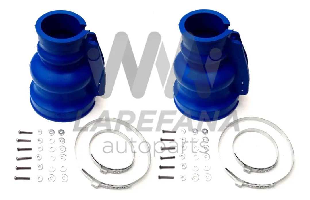 PAR DE MACHETAS AZULES CUBREPOLVO DE FLECHA PARA VW SEDAN VOCHO - Image 2