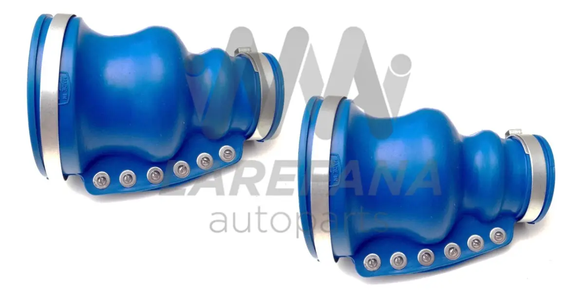 PAR DE MACHETAS AZULES CUBREPOLVO DE FLECHA PARA VW SEDAN VOCHO - Image 3