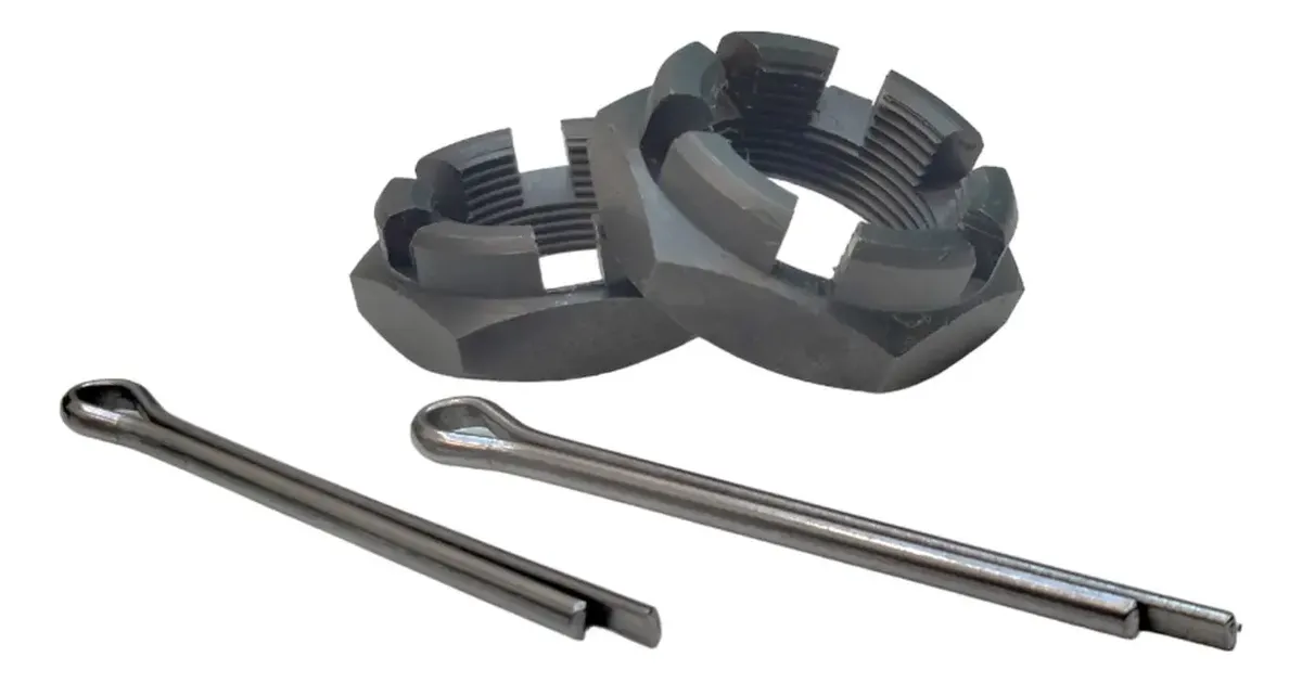 PAR DE TUERCAS CASTILLO TRASERAS CON CHAVETAS PARA VW COMBI - Image 2