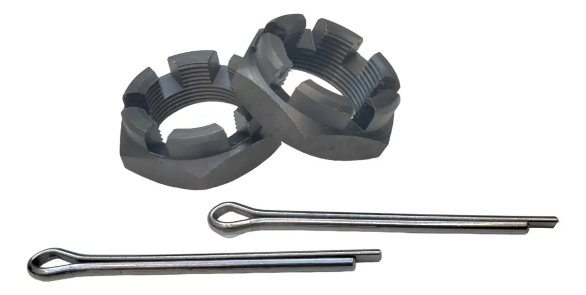 PAR DE TUERCAS CASTILLO TRASERAS CON CHAVETAS PARA VW COMBI