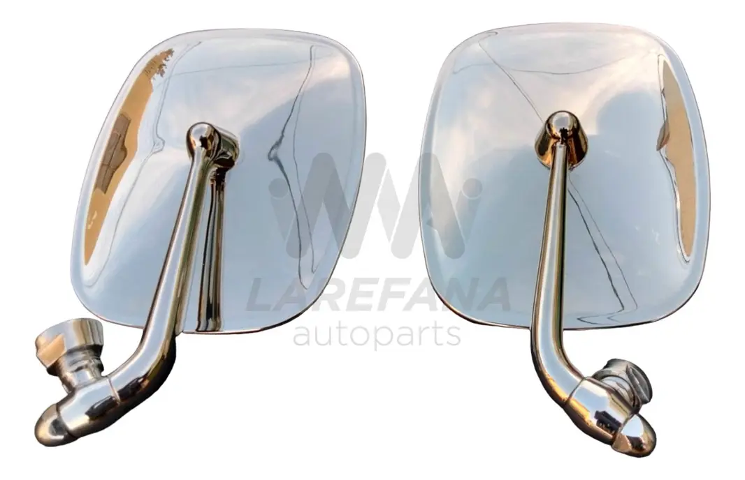 PAR DE ESPEJOS MÉTALICOS CROMADOS PARA VW COMBI