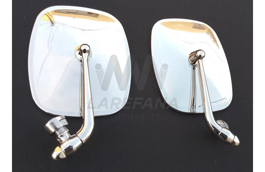 PAR DE ESPEJOS MÉTALICOS CROMADOS PARA VW COMBI - Image 4