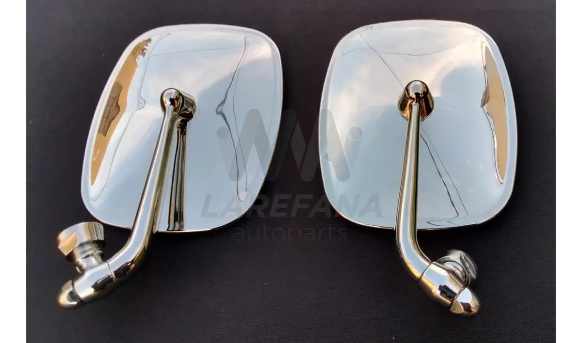 PAR DE ESPEJOS MÉTALICOS CROMADOS PARA VW COMBI - Image 3