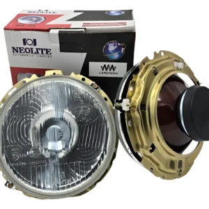PAR DE FAROS DE CRISTAL RAYADO H4 PARA VW SEDAN VOCHO Y VW COMBI