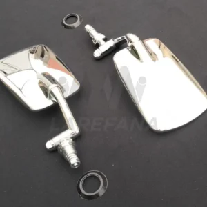 PAR DE ESPEJOS MÉTALICOS CROMADOS PARA VW SEDAN VOCHO