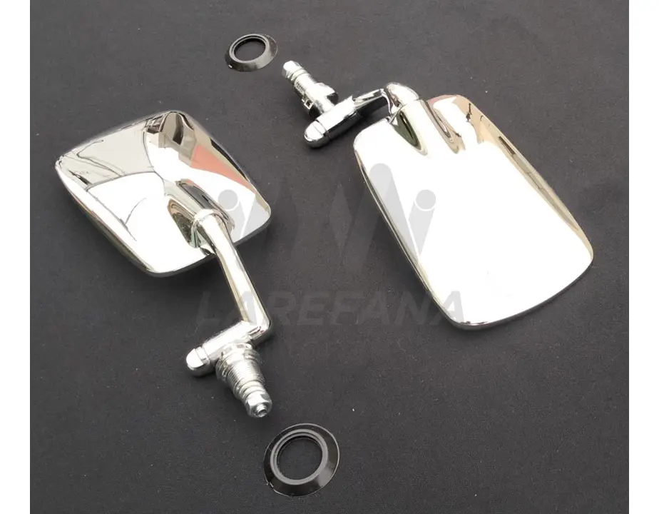 PAR DE ESPEJOS MÉTALICOS CROMADOS PARA VW SEDAN VOCHO