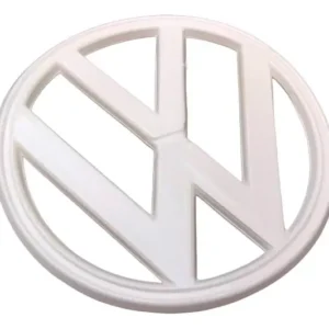 EMBLEMA DE PLÁSTICO BLANCO PARA FRENTE DE COMBI