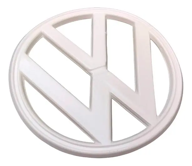 EMBLEMA DE PLÁSTICO BLANCO PARA FRENTE DE COMBI