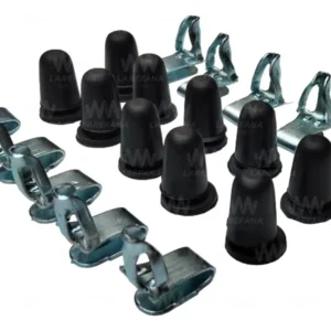 KIT DE 10 GRAPAS Y 10 CHUPONES PARA TAPA DE PUERTA DE VW SEDAN VOCHO