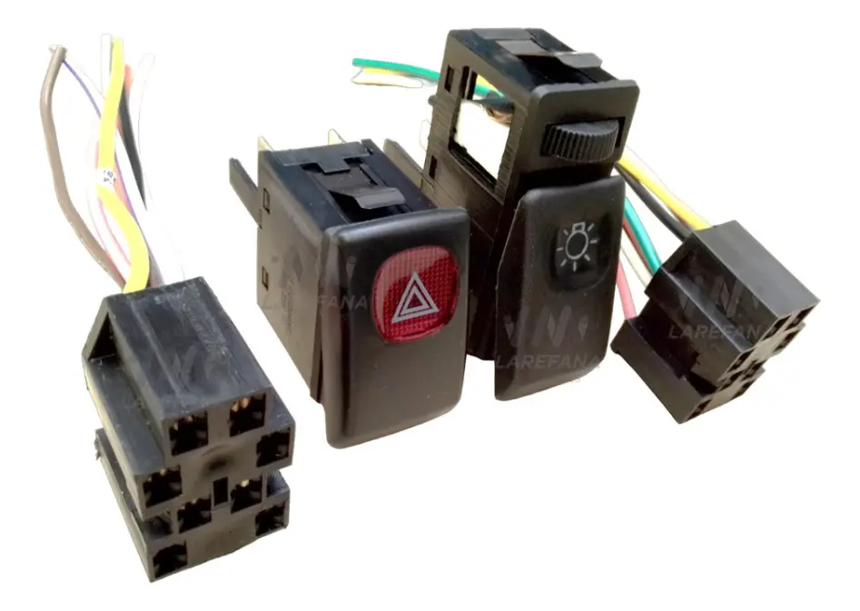 KIT DE SWITCH DE LUCES E INTERMITENTES TECLA CON ARNES PARA VW SEDAN VOCHO - Image 2