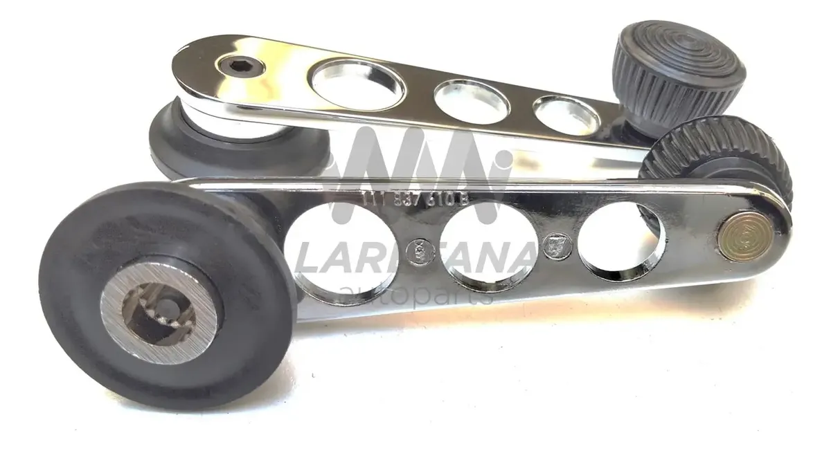 PAR DE MANIJAS ELEVADOR DEPORTIVAS CROMADAS PARA VW SEDAN VOCHO Y COMBI - Image 4