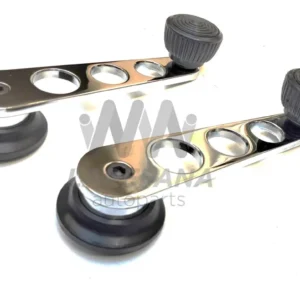 PAR DE MANIJAS ELEVADOR DEPORTIVAS CROMADAS PARA VW SEDAN VOCHO Y COMBI
