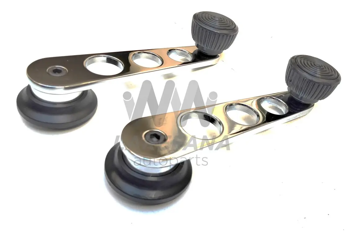 PAR DE MANIJAS ELEVADOR DEPORTIVAS CROMADAS PARA VW SEDAN VOCHO Y COMBI