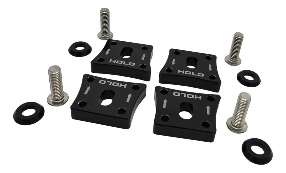 KIT DE 4 GRAPAS BILLET NEGRAS PARA TANQUE DE GASOLINA DE VW SEDAN VOCHO - Image 6
