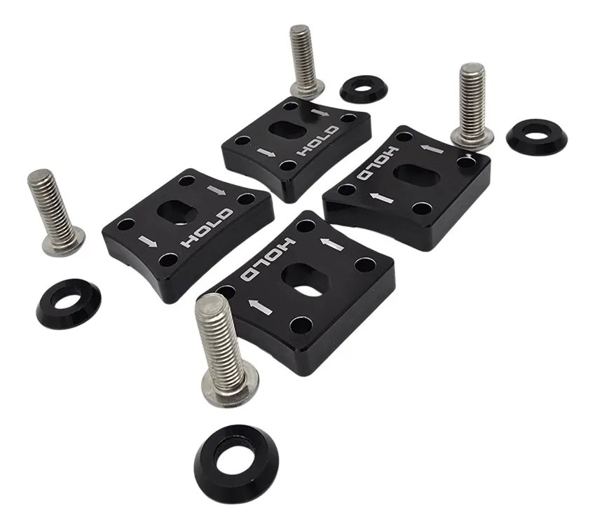 KIT DE 4 GRAPAS BILLET NEGRAS PARA TANQUE DE GASOLINA DE VW SEDAN VOCHO - Image 3