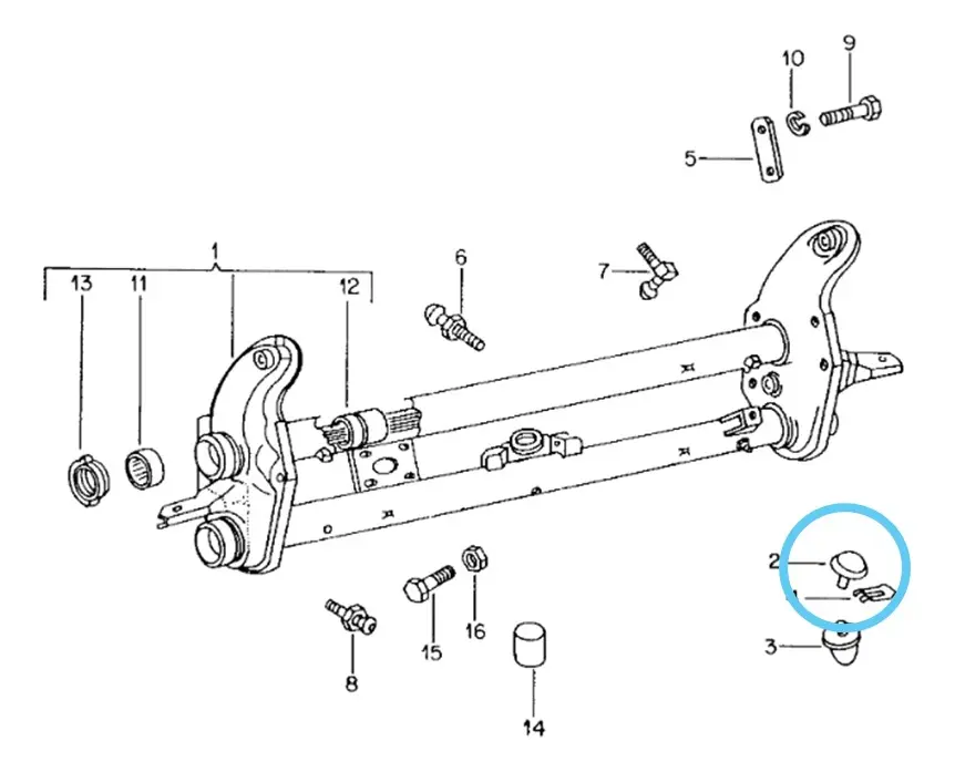 PAR DE TOPES DE SUSPENSIÓN DELANTERO (BOMBON) PARA VW COMBI - Image 2