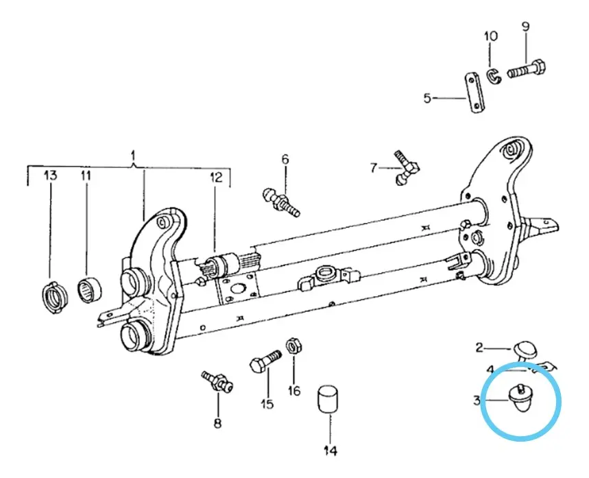 PAR DE TOPES DE SUSPENSIÓN DELANTERO (PILONCILLO) PARA VW COMBI - Image 2