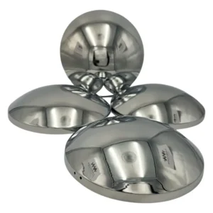 JUEGO DE 4 TAPONES LISOS CROMADOS PARA VW SEDAN VOCHO Y VW COMBI