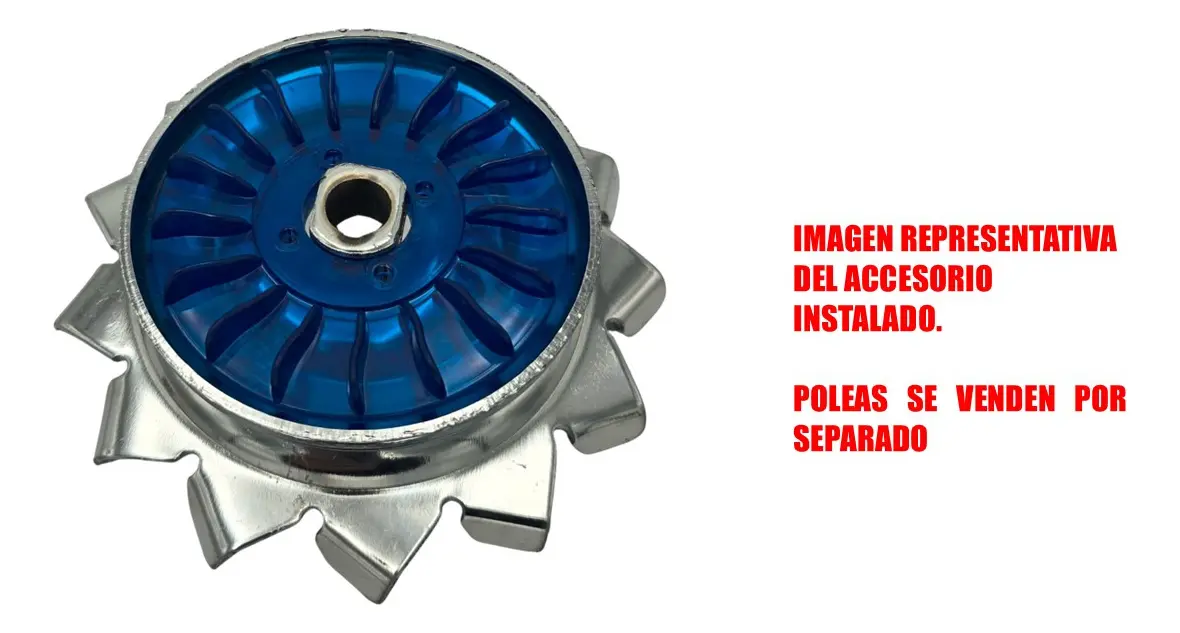 VISTA AZUL PARA POLEA DE ALTERNADOR O GENERADOR DE VW SEDAN VOCHO Y VW COMBI - Image 3