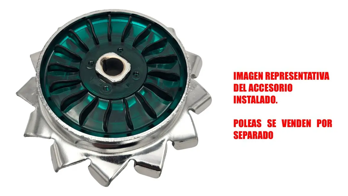 VISTA VERDE PARA POLEA DE ALTERNADOR O GENERADOR DE VW SEDAN VOCHO Y VW COMBI - Image 3