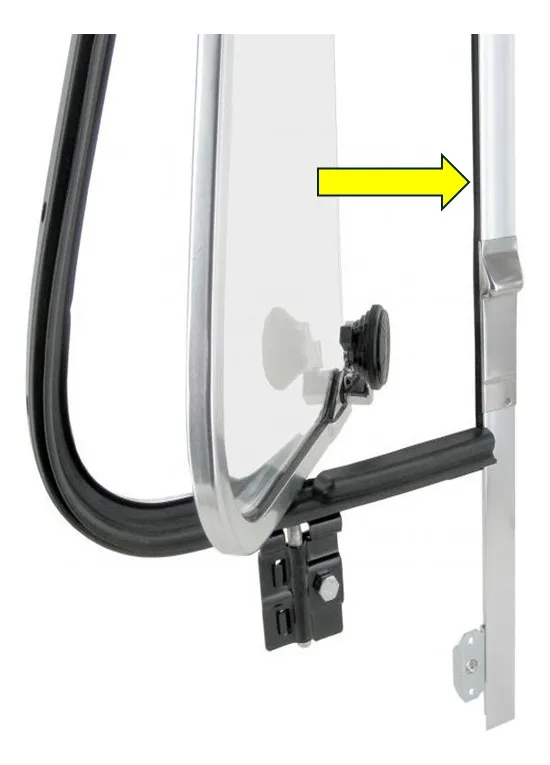 PAR DE HULES DE EMPAQUE PARA VIDRIO DE ALETA-POSTE DE VW COMBI - Image 2