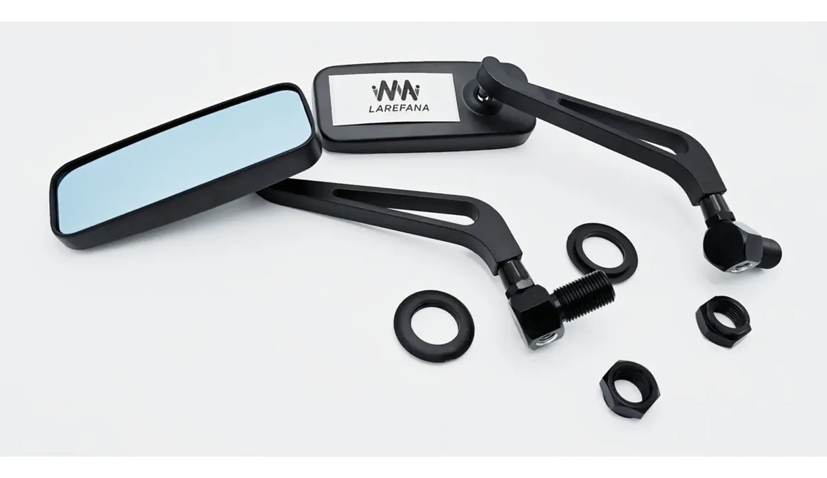 PAR DE ESPEJOS BILLET DE LUNA AZUL PARA VW SEDAN VOCHO - Image 4