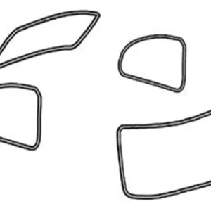 KIT DE HULES DE EMPAQUES PARA CRISTALES DE VW SEDAN VOCHO