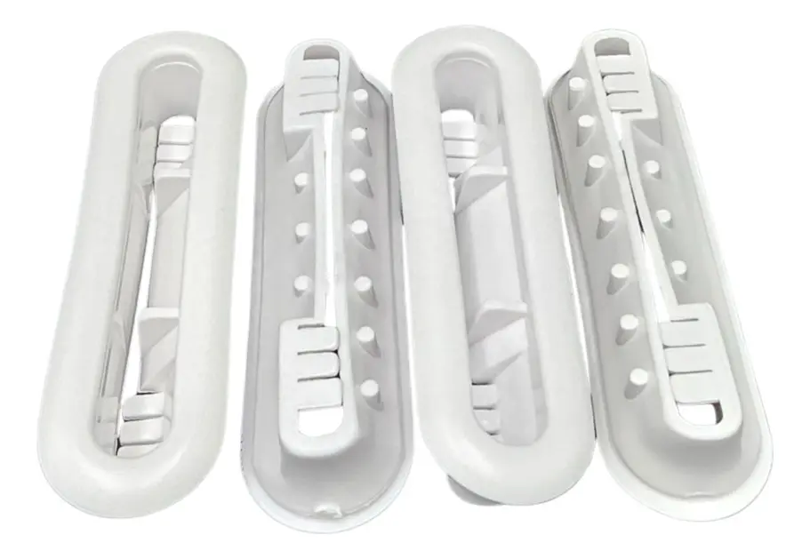 KIT DE 4 GOMAS BLANCAS DE BRACK PARA DEFENSA DE VW SEDAN VOCHO - Image 2