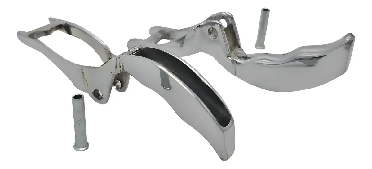 PAR DE GATILLOS DELANTEROS CROMADOS PARA MANIJA EXTERIOR DE PUERTAS DE VW SEDAN VOCHO