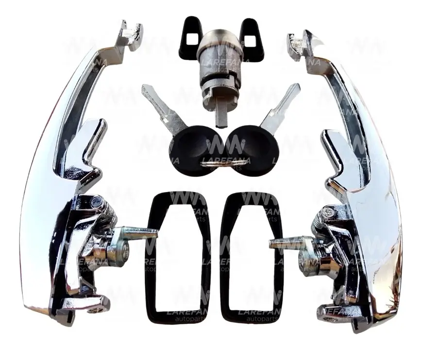 MANIJAS CROMADAS CON SWITCH ABREN A 1 LLAVE PARA VW SEDAN VOCHO - Image 3
