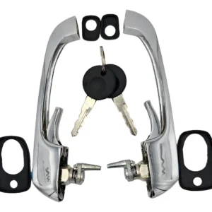 KIT DE MANIJAS CROMADAS DE PUERTAS DELANTERAS PARA VW COMBI