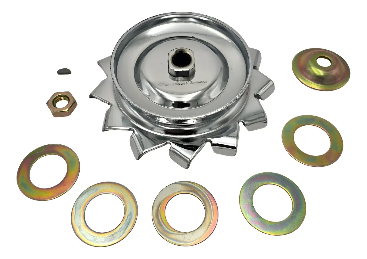 KIT DE POLEA ALTERNADOR CROMADA CON ACCESORIOS PARA VW SEDAN VOCHO
