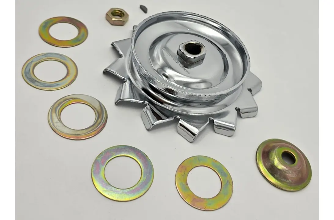 KIT DE POLEA ALTERNADOR CROMADA CON ACCESORIOS PARA VW SEDAN VOCHO - Image 3