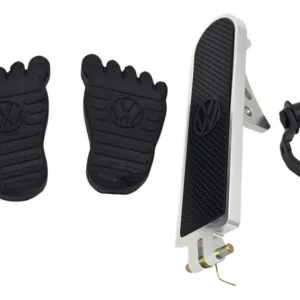 KIT DE PEDAL NEGRO DE ACELERADOR Y PIESITOS PARA VW SEDAN VOCHO