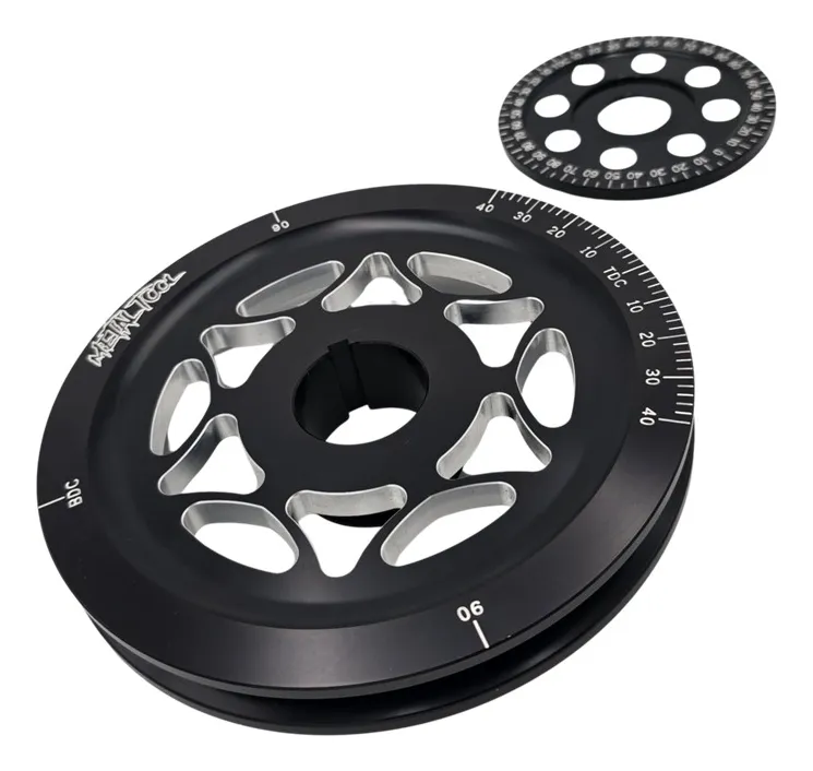 KIT DE POLEA CIGÜEÑAL Y POLEA DE ALTERNADOR O GENERADOR NEGRO PARA VW SEDAN VOCHO