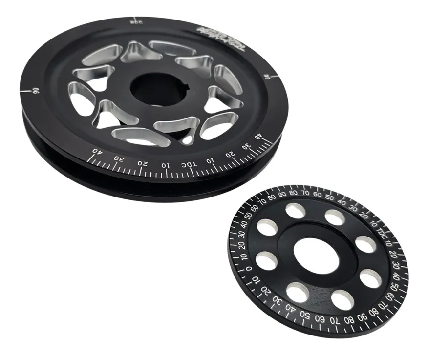 KIT DE POLEA CIGÜEÑAL Y POLEA DE ALTERNADOR O GENERADOR NEGRO PARA VW SEDAN VOCHO - Image 2