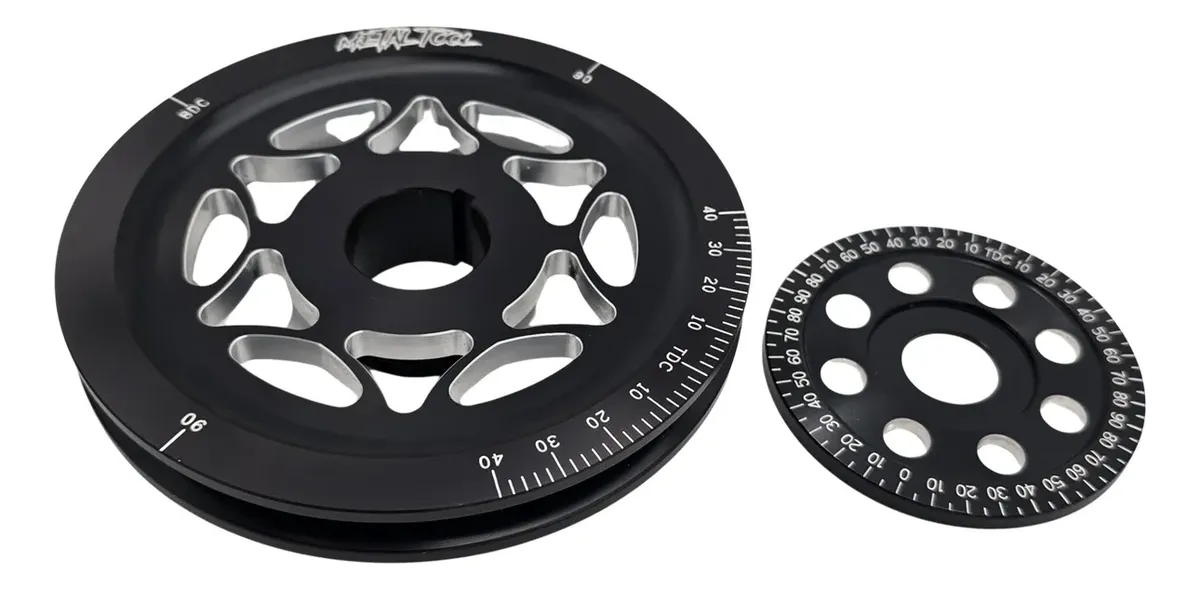 KIT DE POLEA CIGÜEÑAL Y POLEA DE ALTERNADOR O GENERADOR NEGRO PARA VW SEDAN VOCHO - Image 3