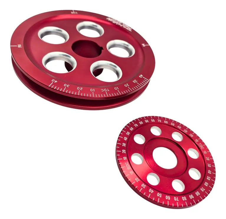 KIT DE POLEA CIGÜEÑAL Y POLEA DE ALTERNADOR O GENERADOR ROJO PARA VW SEDAN VOCHO - Image 3