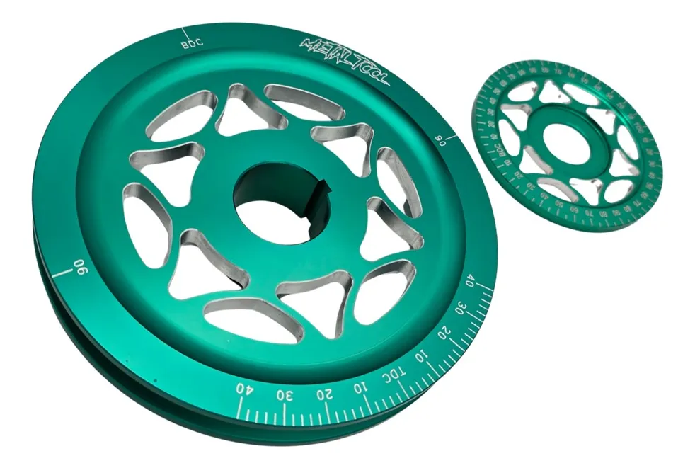 KIT DE POLEA CIGÜEÑAL Y POLEA DE ALTERNADOR O GENERADOR VERDE PARA VW SEDAN VOCHO