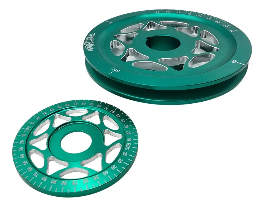 KIT DE POLEA CIGÜEÑAL Y POLEA DE ALTERNADOR O GENERADOR VERDE PARA VW SEDAN VOCHO - Image 4