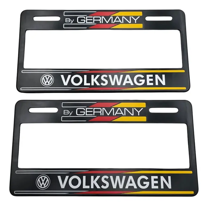PAR DE PORTAPLACAS VW GERMANY - Image 4