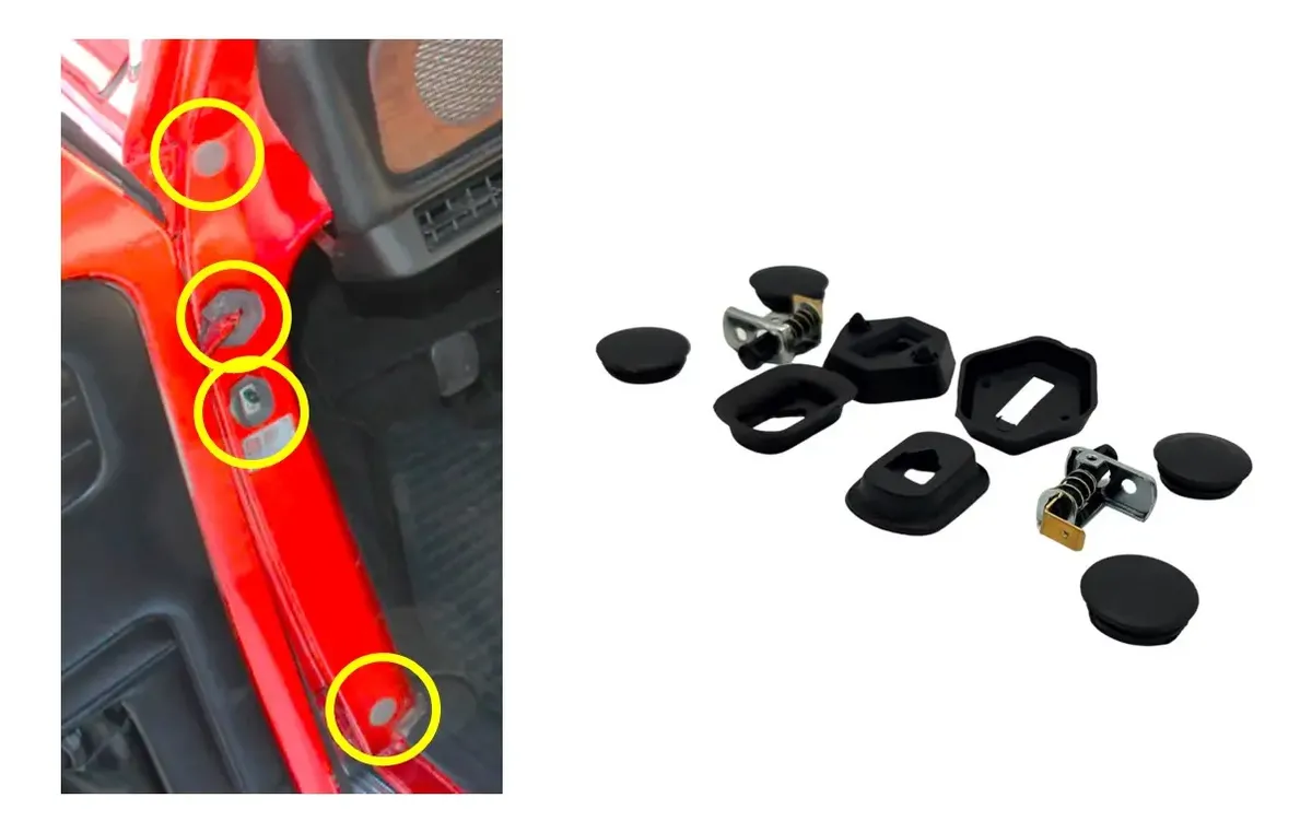 KIT DE SWITCH Y EMPAQUES PARA POSTE DE PUERTAS DE VW SEDAN VOCHO - Image 2