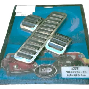 KIT DE CUBRE PEDALES DEPORTIVOS CROMADOS PARA VW SEDAN VOCHO