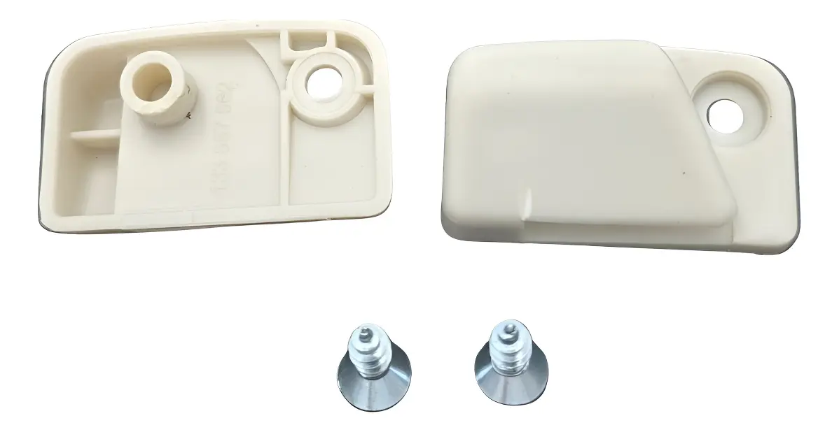 PAR DE SOPORTES DE VISERA BLANCO PARA VW SEDAN VOCHO - Image 3