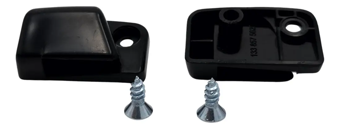 PAR DE SOPORTE VISERA NEGRO PARA VW SEDAN VOCHO - Image 4