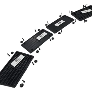 KIT DE REJILLAS BOTA AGUAS PARA TAPA DE MOTOR DE VW SEDAN VOCHO (4 PIEZAS)