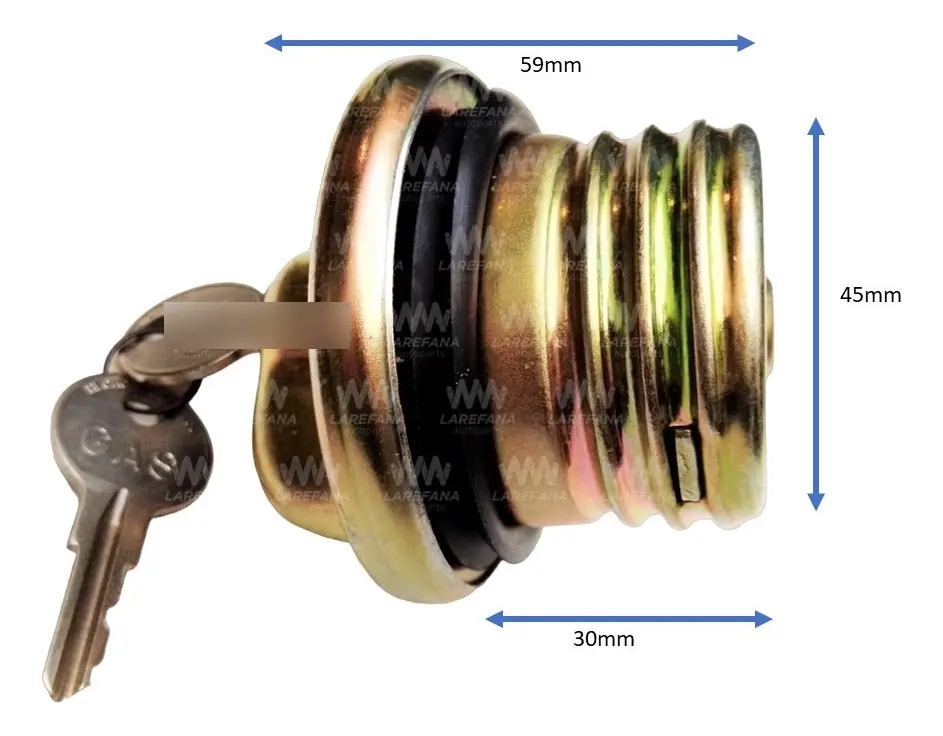TAPON DE GASOLINA MÉTALICO CON LLAVE PARA VW SEDAN VOCHO - Image 2