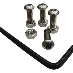 KIT DE 4 TORNILLOS DE SEGURIDAD PARA PORTAPLACAS