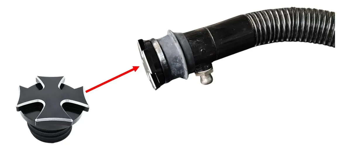 TAPON DE TANQUE DE GASOLINA BILLET TIPO CHOPPER PARA VW SEDAN VOCHO - Image 2